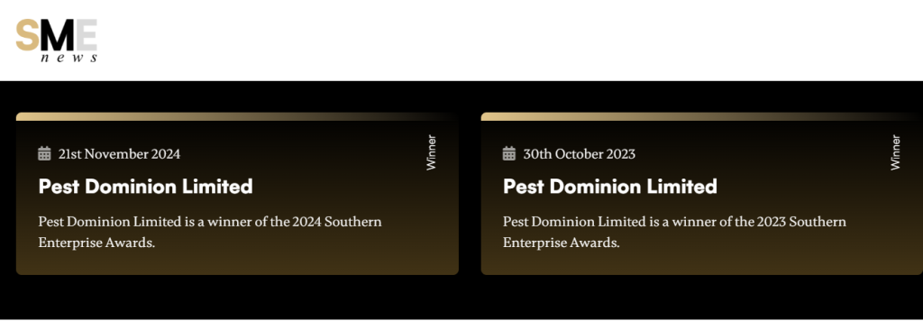 Our SME 2024 Award https://smenews.digital/?s=Pest%20Dominion