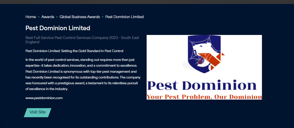 Global Business Award https://www.corporatevision-news.com/winners/pest-dominion-limited/